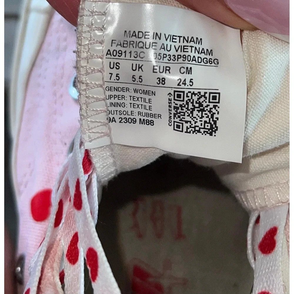 CONVERSE Chuck Taylor 70 LIFT Valentine's Day Shoes A09113C Women's Size 7.5